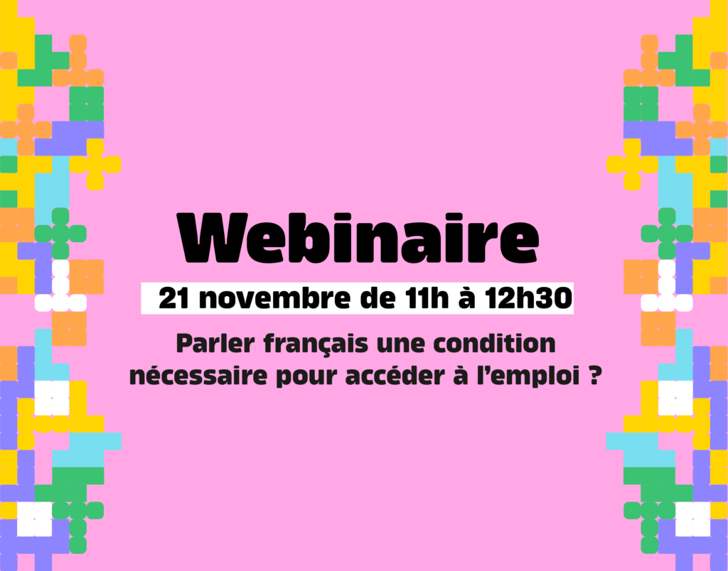 Webinaire – 21 novembre Webinaire – 21 novembre